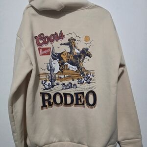 Cream Coors Banquet Rodeo Hoodie
